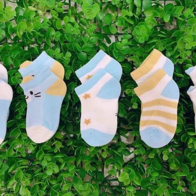 Set 5 Đôi Vớ Tất Lưới Mùa Hè Cao Cấp ( Đồ Cho Bé Sơ Sinh 4-10kg )