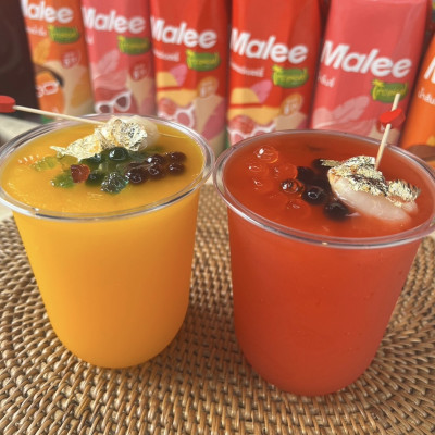 Nước Ép Hỗn Hợp Dâu Tây Và Nho Trắng Malee Tropical 1L - NK Thái Lan | 20% Strawberrry Juice Mixed White Grape Juice 1L