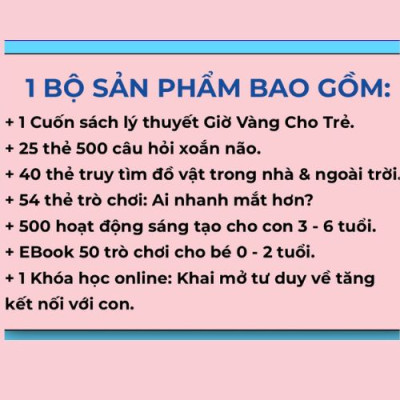 Bộ Giờ Vàng Cho Trẻ _ Cô Phan Hồ Điệp
