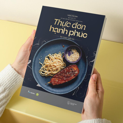 Sách - Thực Đơn Hạnh Phúc - Ăn Chay Kiểu Âu - Nisha Melvani - AZ Việt Nam