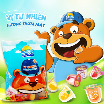 Thạch rau câu Lai Phú vị trái cây 500g