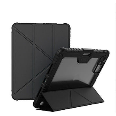 Bao da cho iPad Pro 11 inch M4 2024 / iPad Pro 13 inch M4 2024 Nillkin Bumper Leather Case Pro (Có khe cắm bút) - Hàng chính hãng
