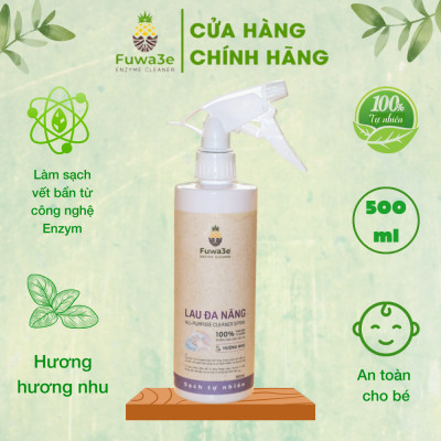 Bình xịt tẩy lau đa năng Fuwa3e hương nhu 500ml lau kính lau bếp và nhiều bề mặt