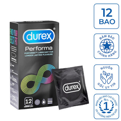 Bcs Kéo Dài Thời Gian Siêu Mỏng Durex Performa 12s - Thái Lan - Che Tên Sản Phẩm