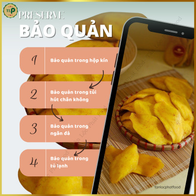 XOÀI SẤY MUỐI ỚT TÂN LỘC PHÁT ÍT ĐƯỜNG CHUA CAY