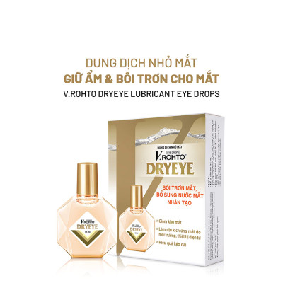 Nước nhỏ mắt cấp ẩm & bổ sung nước mắt nhân tạo V.Rohto DryEye 13ml