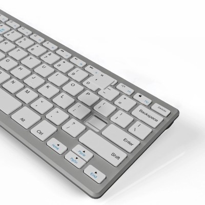 Bộ Bàn phím không dây mini K19 - đa kết nối bluetooth 5.0 + 3.0 + Usb wireless 2.4G hàng nhập khẩu