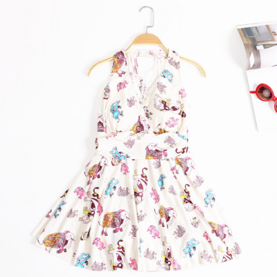 Đồ Bơi Nữ Một Mảnh Họa Tiết Chú Voi Xinh AT076 MAYHOMES Kiểu Hở Lưng Dây Đan Chéo