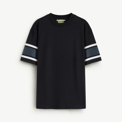 Áo thun tay ngắn nam S.Café sọc tay Form Loose - RT 10S25TSS007 | ROUTINE CÀ MAU