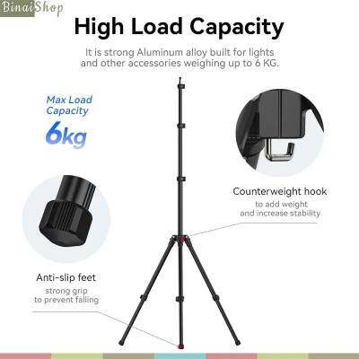 Ulanzi TT43 - Chân Tripod Gấp Gọn Đa Năng Cấu Trúc Hình Tam Giác Cho Đèn, Máy Ảnh, Điện Thoại, Chịu Tải 6kg - Hàng chính hãng