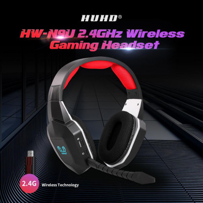 Tai nghe chơi game không dây HW-N9U 2.4G  âm thanh vòm ảo 7.1 với micrô có thể tháo rời