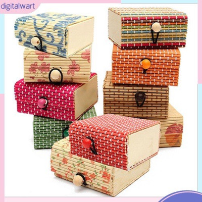 Hộp đựng trang sức bằng gỗ và tre độc đáo cho gia đình - giao hình và màu ngẫu nhiên 