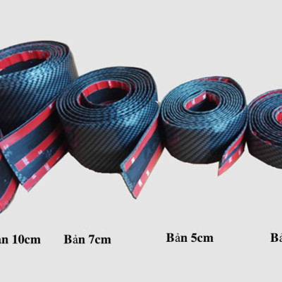 Nẹp carbon chống trầy xướt và trang trí xe hơi, xe ô tô cuộn dài dài 2,5m