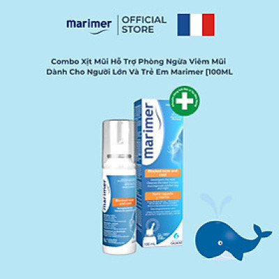 Xịt Mũi Nước Biển Sâu Marimer - Thông Mũi, Giảm Nghẹt Mũi, Hỗ Trợ Viêm Mũi [100ml] - 7201C