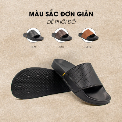 Tomoyo Dép Quai Ngang Da Microfiber Siêu Nhẹ TMD31401
