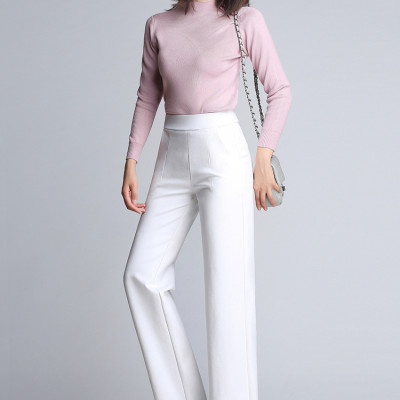 1 Quần tây công sở ống suông rộng, ống đứng, dạng cullotes sang trọng, nữ tính