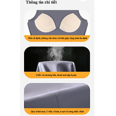 Áo sát nách ba lỗ nữ sẵn mút đệm ngực cố định mặc mùa hè mát rượi