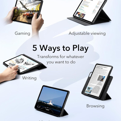 Bao Da dành cho iPad Air 6 13 inch 2024 ESR Rebound Hybrid Case 360 - Hàng Chính Hãng