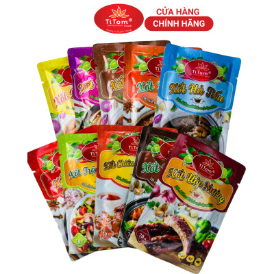 Xốt kho tiêu Titom gói 70g gia vị kho hoàn chỉnh dùng kho cá thịt