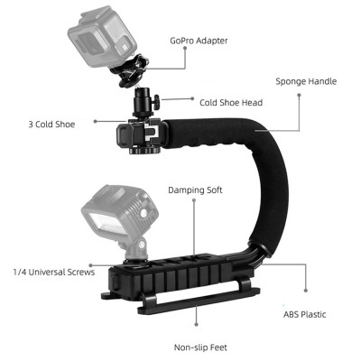 Bộ combo quay phim cao cấp cho điện thoại, máy ảnh, máy quay Puluz PKT3011, hàng chính hãng