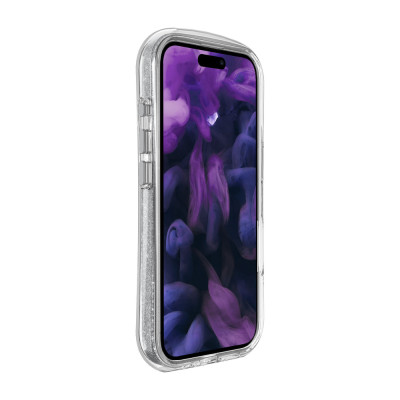 Ốp Lưng LAUT Aero Sparkle Cho iPhone 16 Pro/ 16 Pro Max Có Sạc Không Dây Thiết Kế Trong Suốt Như Pha Lê Hàng Chính Hãng