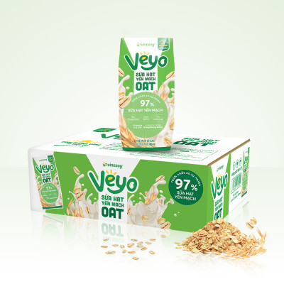 Thùng Veyo Sữa hạt Yến mạch (30 hộp x 180ml)