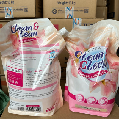 Nước Giặt Xả 5 in 1 Clean & Clean Dùng Cho Cả Giặt Tay Và Giặt Máy 3.2l/túi