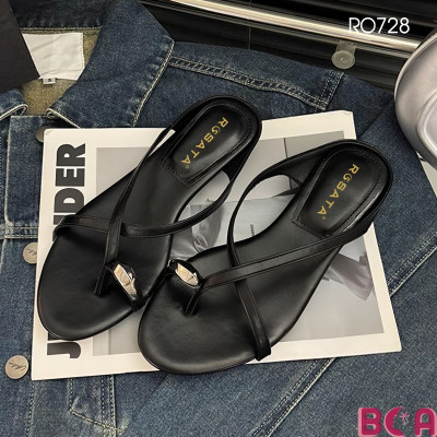 [GIÀY HÈ]  Dép Xỏ Ngón Thời Trang Gót Cao 3p RO728 ROSATA tại BCASHOP Sành Điệu, Thời Thượng