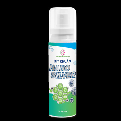 Chai xịt kháng khuẩn, diệt khuẩn, khử mùi Nano Bạc (Nano Silver) loại bỏ mùi hôi, vệ sinh tay chân cơ thể, vật dụng gia đình, cá nhân 100ml