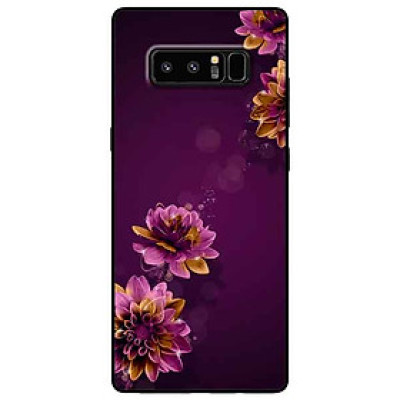 Ốp lưng in cho Samsung Note 8 Mẫu Cúc Tím