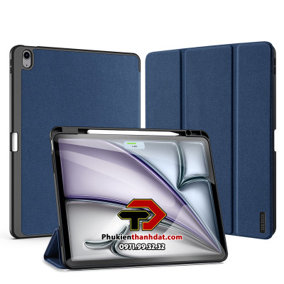 Bao Da Dành Cho iPad Air 11 inch 2024, iPad Air 4/ Air 5 10.9 Dux Ducis Domo Có Khe Cắm Bút, Tự Động Tắt Mở - Hàng Chính Hãng 