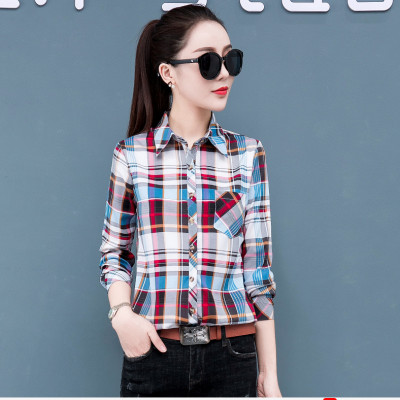 Áo sơ mi nữ dài tay cố đức kín đáo, họa tiết nổi bật đặc sắc, lên form đẹp NH23