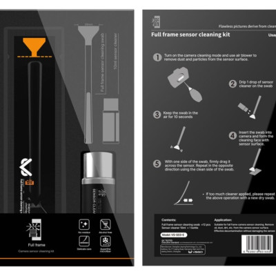 Bộ tăm bông làm sạch cảm biến full-frame VSGO VS-S03E dành cho máy ảnh SLR kỹ thuật số, Hàng chính hãng