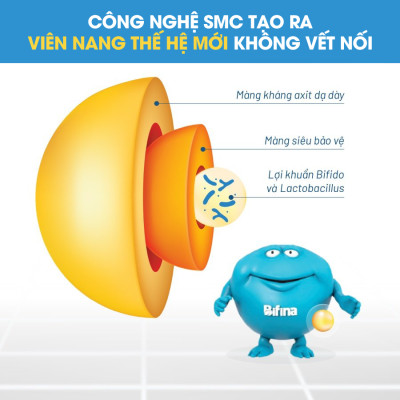 Men vi sinh Bifina Nhật Bản, Loại EX 30 gói - Hỗ trợ viêm đại tràng, đầy bụng, chướng hơi