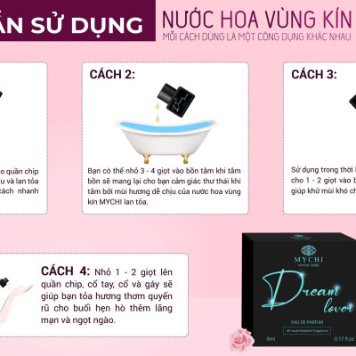 (che tên) Nước hoa vùng kín Mychi care Dream Love (nhẹ nhàng quyến rũ) Lưu hương 48 giờ