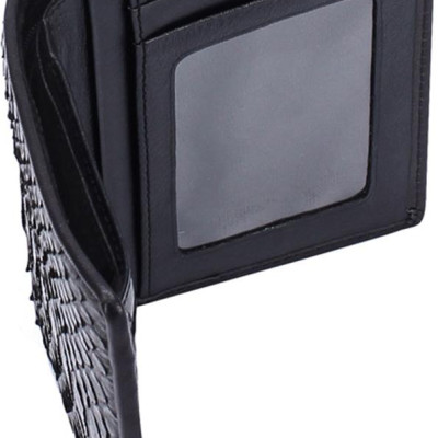 Ví Nam Da Trăn Kiểu Đứng Huy Hoàng HT2304 (12.5 x 10 cm) - Đen