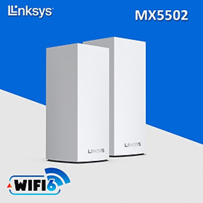 Bộ Phát WiFi LINKSYS Mesh WiFi System MX5501 / MX5502 / MX5503, Chuẩn Wifi AX, tốc độ 5400Mbps - Hàng chính hãng
