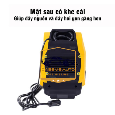 Bơm Lốp ô tô dự phòng Điện Tử Tự Ngắt Có Đèn Pin TANGDi cài đặt thông số tự động ( mã 1011) - Hàng Chính Hãng