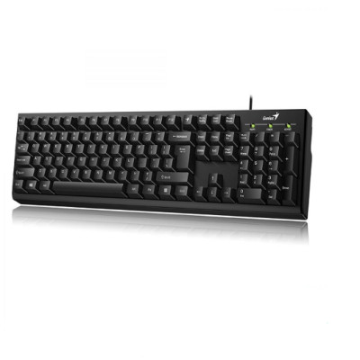Bàn phím văn phòng có dây Genius Smart KB-100 màu đen - Hàng chính hãng