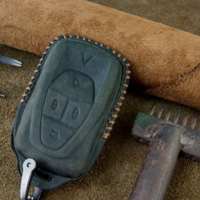 Bao Da Chìa Khóa Ô Tô Handmade Vinfast E34 VF8 VF9 VF6 da bò thật - hãng chính hãng