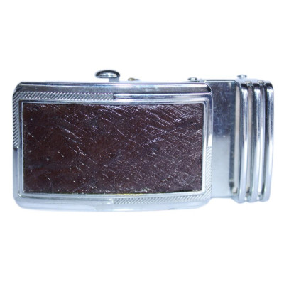 HC9418 - Đầu khóa da đà điểu Huy Hoàng da hột 3,5 phân đầu trắng màu nâu đất