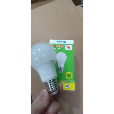 Bóng đèn Led Bulb 7w, tròn- Thương Hiệu MPE