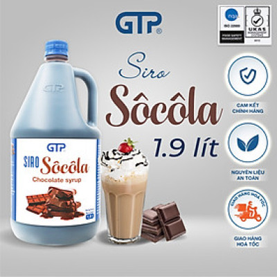 Siro Chocolate GTP - Chuyên dùng pha chế: Trà sữa, Trà trái cây, Cocktail, Mocktail…