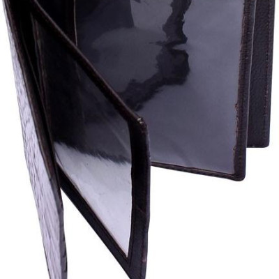 Ví Passport Huy Hoàng da cá sấu màu nâu đất HT9205