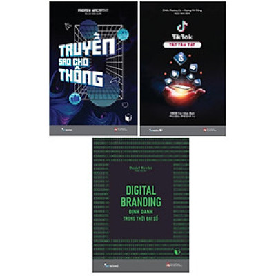 Sách - Truyền Sao Cho Thông + TikTok Tất Tần Tật + Digital Branding - Combo 3 Cuốn - AZ Việt Nam