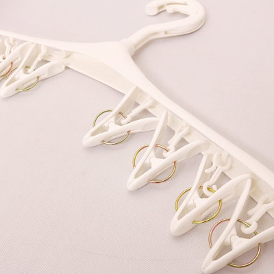 Móc phơi quần áo 8 kẹp Kokubo Ramo - Hàng nội địa Nhật Bản