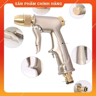 Bộ dây vòi xịt nước ️ , tăng áp 3 lần, loại 7m, 10m 206701-1 đầu đồng,cút,nồi v+ túi đựng bút